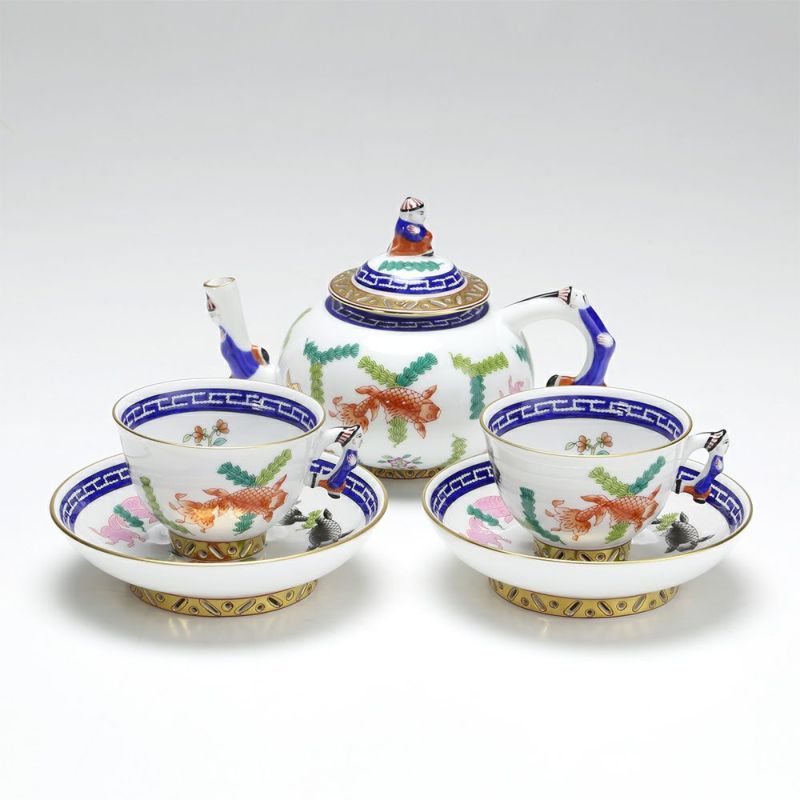 ヘレンド シノワズリ（中国趣味） ポワッソン ミニティーセット
