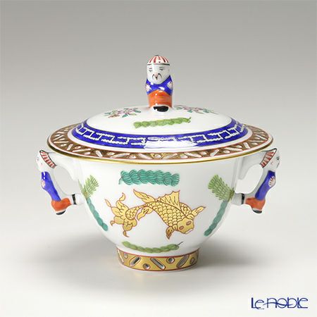 ヘレンド シノワズリ（中国趣味）ポワッソン ポット3点セット