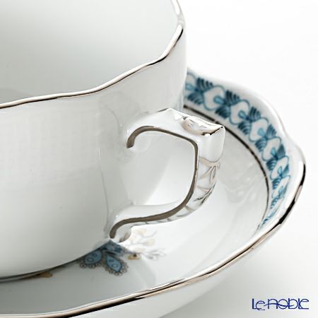 ヘレンド ペイズリー ターコイズ プラチナ BUTTQ-PT トリオセット