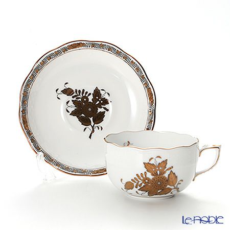 ヘレンド アポニーアンティークゴールド トリオセット