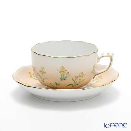 ヘレンド アイリス IRIS 20724-0-00 ティーカップ＆ソーサー 200ml 5色セット