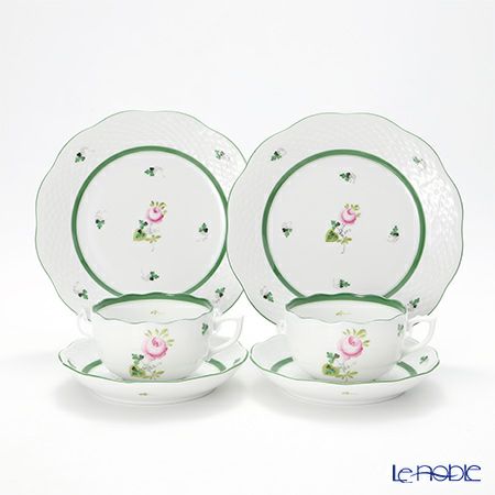 ヘレンド (HEREND) ウィーンのバラ トリオセット ペア