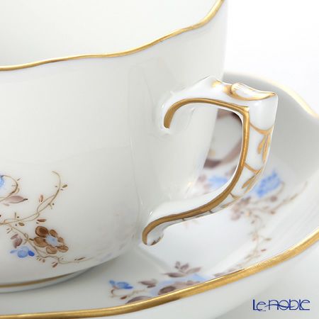 ヘレンド エデン ブラウン EDENMB＆ブルー EDENBM 20724-0-00 ティーカップ＆ソーサー 200ml ペア