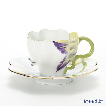 ヘレンド チューリップ TULIP-3 04746-0-00 ティーカップ＆ソーサー 4色セット