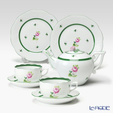 ヘレンド ウィーンのバラ 2人用 5点セット