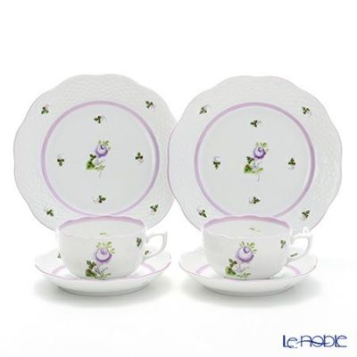 送料込み‼︎ ヘレンド ウィーンの薔薇 6点セット ウィーンの薔薇] ミニチュアティーセット