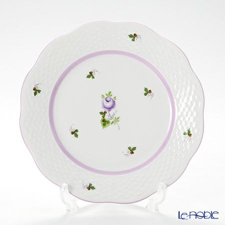 ヘレンド ウィーンのバラ ライラック 00517 プレート 19cm 6枚セット