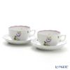 ヘレンド (HEREND) ウィーンのバラ ライラック 00724-0-00 ティーカップ＆ソーサー 200ml ペア