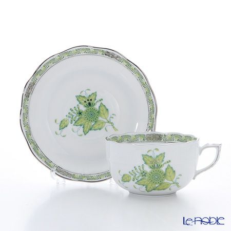 ヘレンド アポニーキーライムグリーン トリオセット ペア