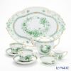 ヘレンド インドの華グリーン テテアテテセット