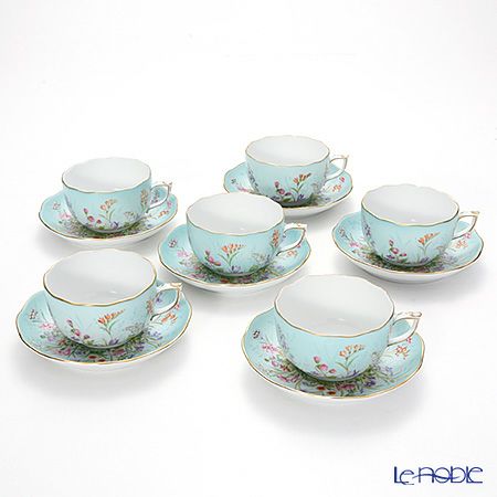 ヘレンド フォーシーズン QS 20724-0-00／20724 ティーカップ＆ソーサー 200ml 6客セット