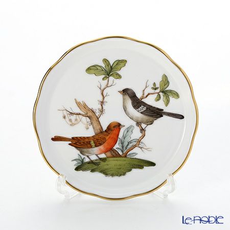 ヘレンド ロスチャイルドバード RO 00341-0-00 コースター 10cm 12枚セット