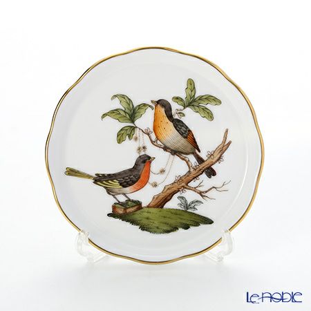 ヘレンド ロスチャイルドバード RO 00341-0-00 コースター 10cm 12枚セット