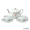 ヘレンド ウィーンのバラ プラチナ 2人用 ティータイムセット
