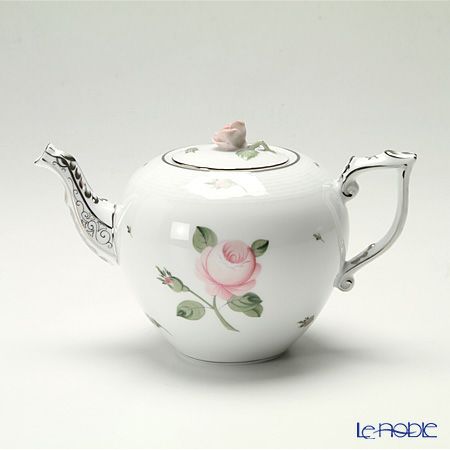 ヘレンド ウィーンのバラ プラチナ 2人用 ティータイムセット