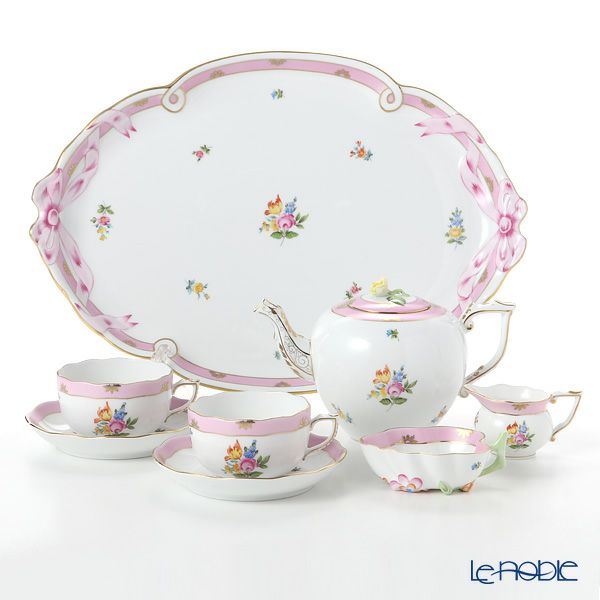 ヘレンド ローズチューリップ ピンク RTFP テテアテテセット