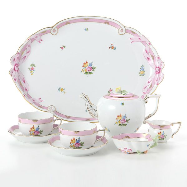 ヘレンド ローズチューリップ ピンク RTFP テテアテテセット