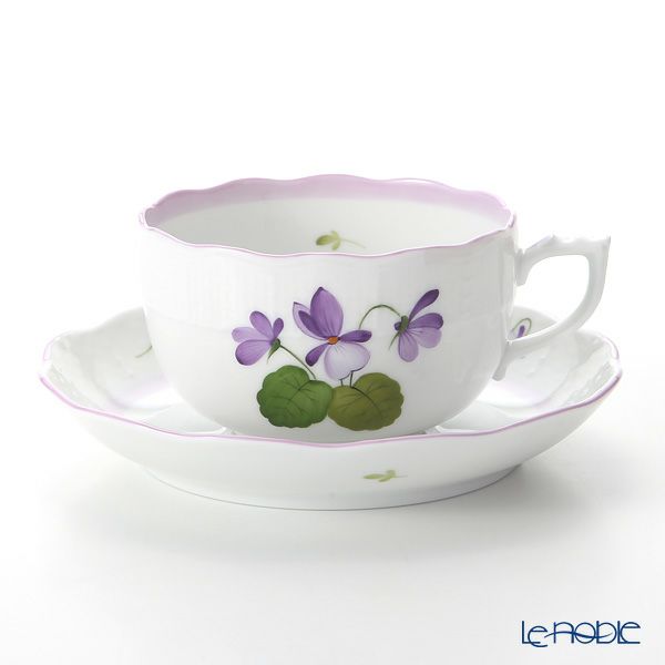 ヘレンド バイオレット（ライラック） VIOLETL 2人用 ティー7点セット