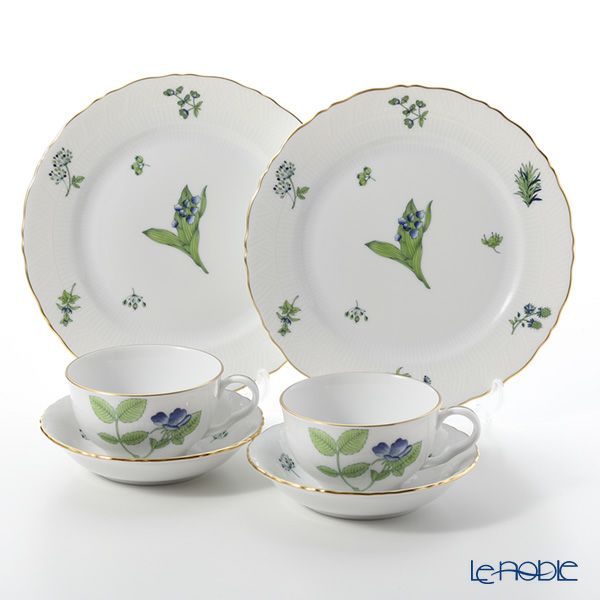 ヘレンド ハーブガーデン（イングレース） トリオセット ペア