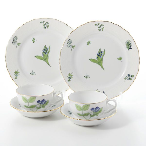 ヘレンド ハーブガーデン（イングレース） トリオセット ペア