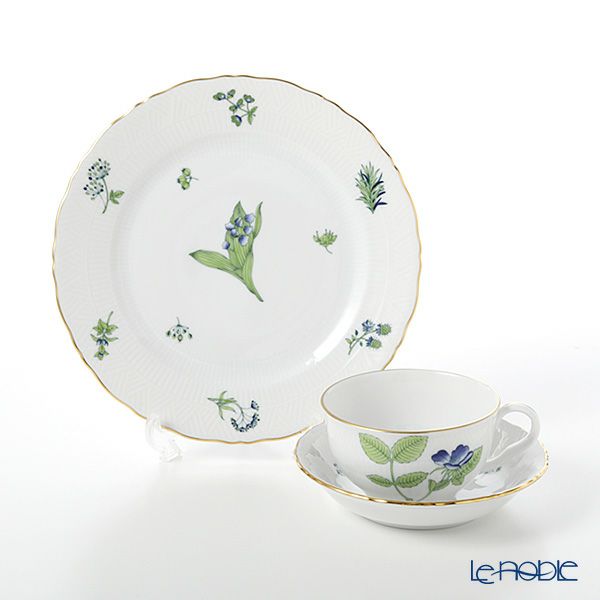 ヘレンド ハーブガーデン（イングレース） トリオセット