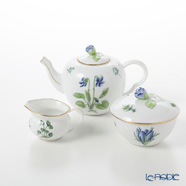 ヘレンド ハーブガーデン（イングレース） ポット 3点セット