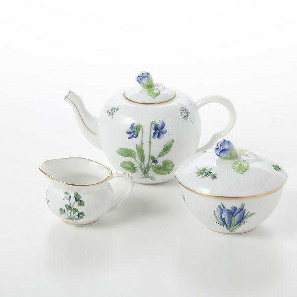 ヘレンド ハーブガーデン（イングレース） ポット 3点セット