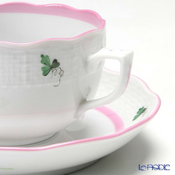 ヘレンド (HEREND) ウィーンのバラ ピンク 00724-0-00 ティーカップ＆ソーサー 200ml ペア