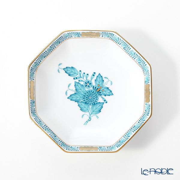 ヘレンド アポニー 04307-0-00 小皿（オクタゴナル） 11cm 5色セットA