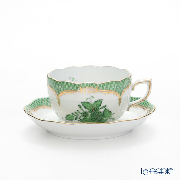 ヘレンド アポニーグリーン グリーンスケール トリオセット