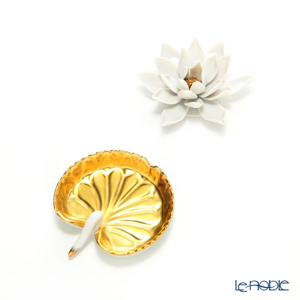 ヘレンド A-OR＆MOR ウォーターリリー＆ロータスディッシュ セット