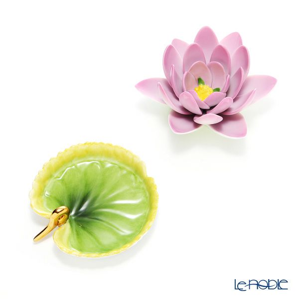 ヘレンド C＆C1 ヴィクトリアレジア＆ヴィクトリアリーフディッシュ セット