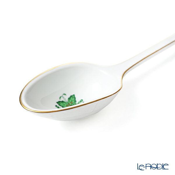 ヘレンド アポニーグリーン AV 00217-0-00 ＆ 00238-0-00 ソースボート＆ ソースレードル20cm セット