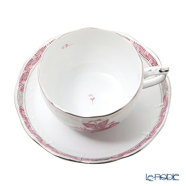 ヘレンド アポニーモーヴプラチナ AP2-PT ティーカップ＆ソーサー 200ml 00724-0-00 ペア