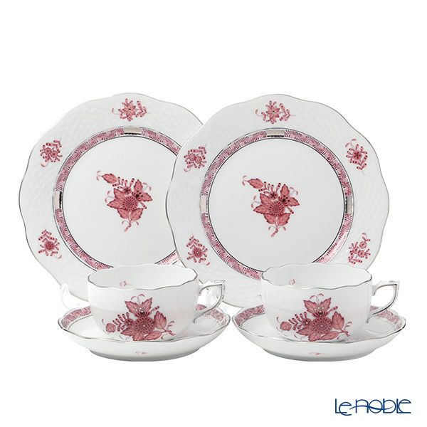 ヘレンド アポニーモーヴプラチナ AP2-PT トリオセット ペア