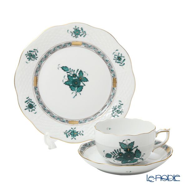 ヘレンド アポニーグリーン2 AV2（ブルーグリーン） トリオセット