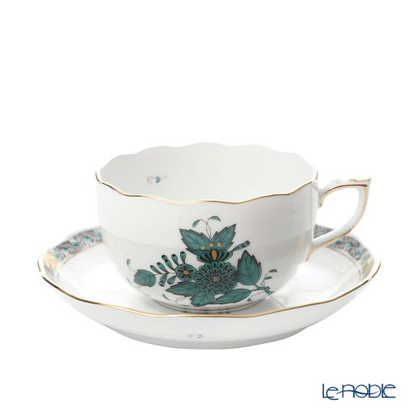 ヘレンド アポニーグリーン2 AV2（ブルーグリーン） トリオセット ペア