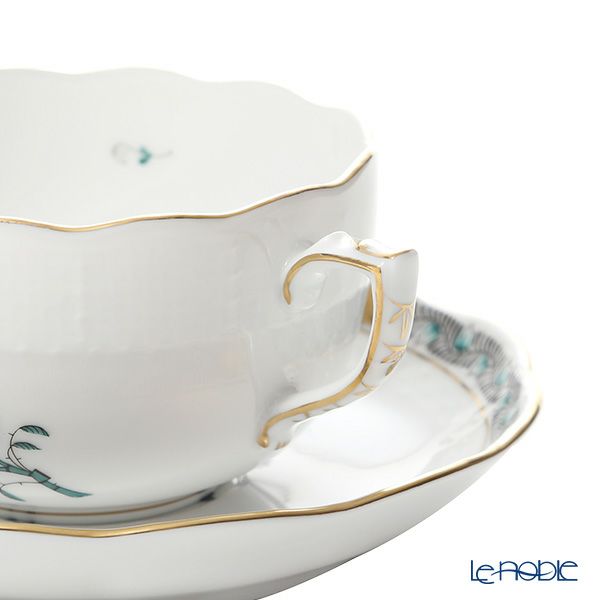 ヘレンド アポニーグリーン2 AV2（ブルーグリーン） トリオセット ペア