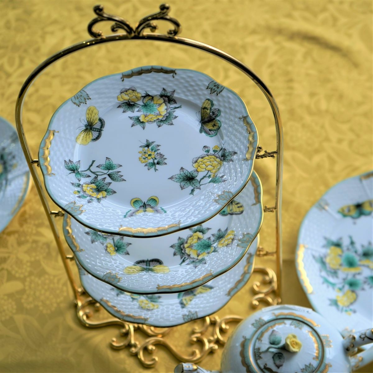 ヘレンド ヴィクトリア O-VBO-VX1 トリオセット コーヒー