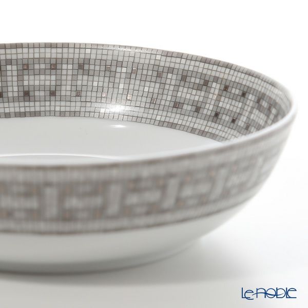 エルメス（HERMES） モザイク ヴァンキャトル プラチナ シリアルプレート 17cm ペア