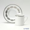 エルメス（HERMES） シェーヌ ダンクル プラチナ コーヒーカップ＆ソーサー 90ml ペア
