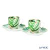 エルメス（HERMES）パシフォリア コーヒーカップ＆ソーサー 100ml ペア 044017P デミタス／エスプレッソ用