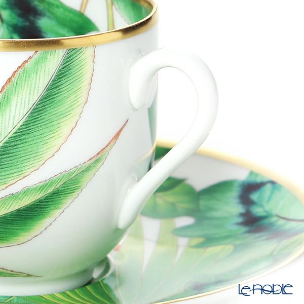 エルメス（HERMES）パシフォリア コーヒーカップ＆ソーサー 100ml ペア 044017P デミタス／エスプレッソ用