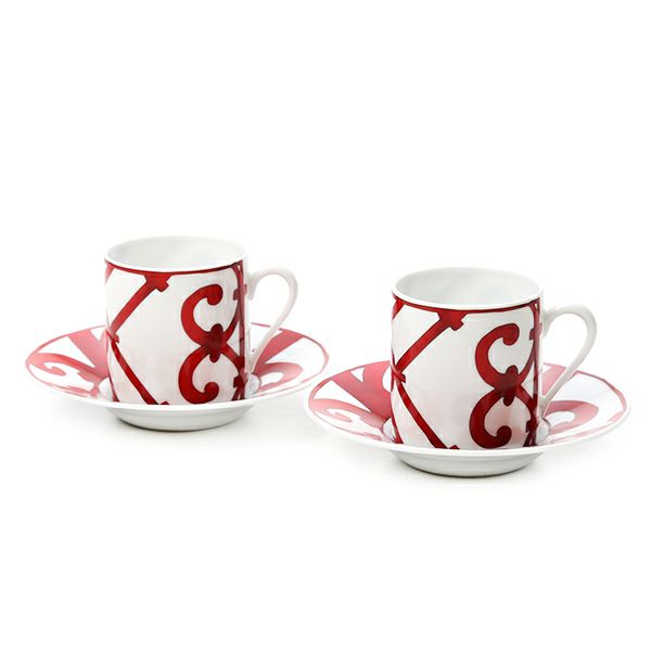 エルメス（HERMES） ガダルキヴィール コーヒーカップ＆ソーサー 90ml ペア