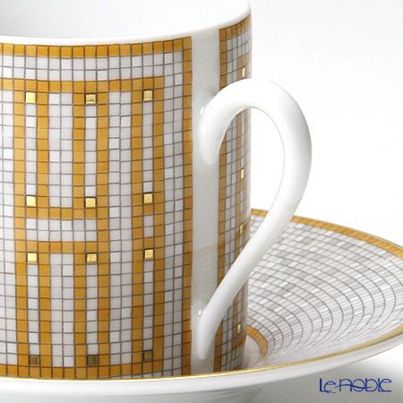 エルメス（HERMES） モザイク ヴァンキャトル コーヒーカップ＆ソーサー 100ml ペア