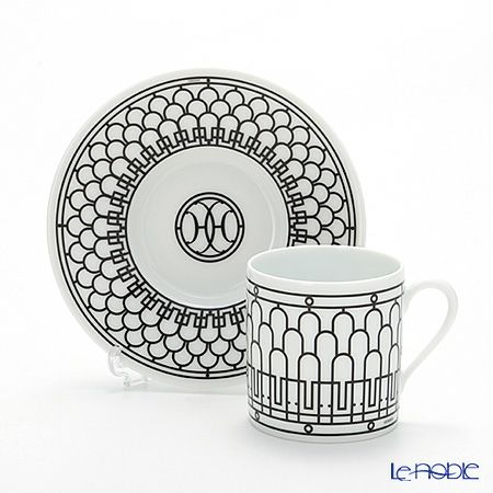 エルメス（HERMES） H Deco アッシュデコ コーヒーカップ＆ソーサー 90ml ペア