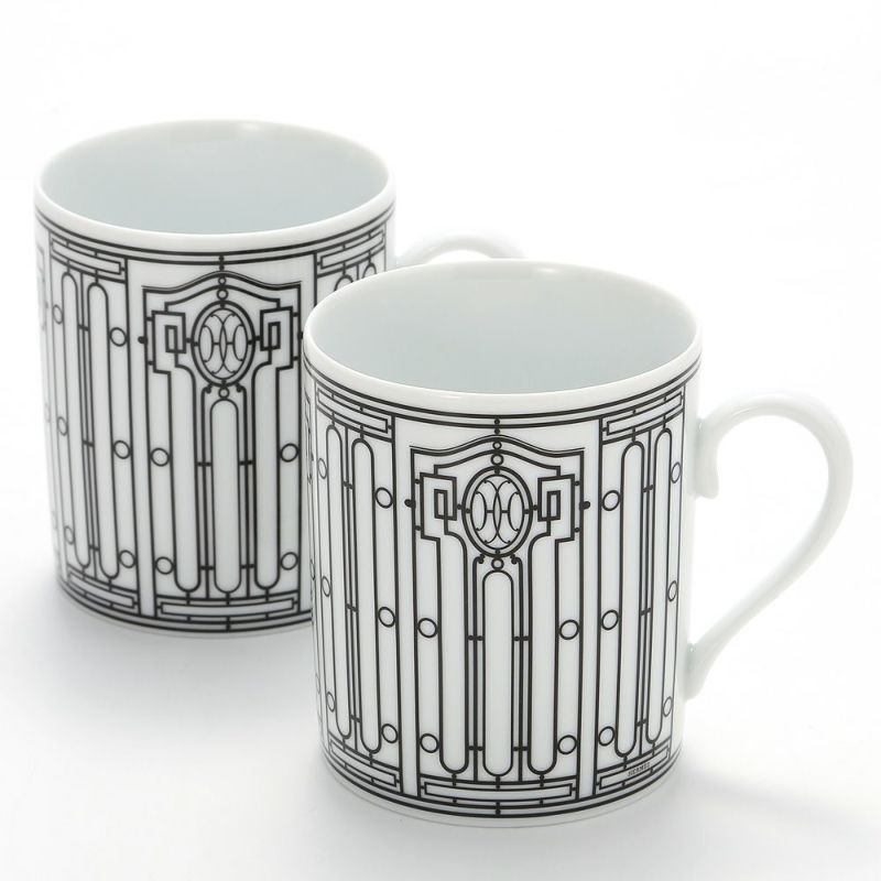 エルメス（HERMES） H Deco アッシュデコ マグ 300ml ペア