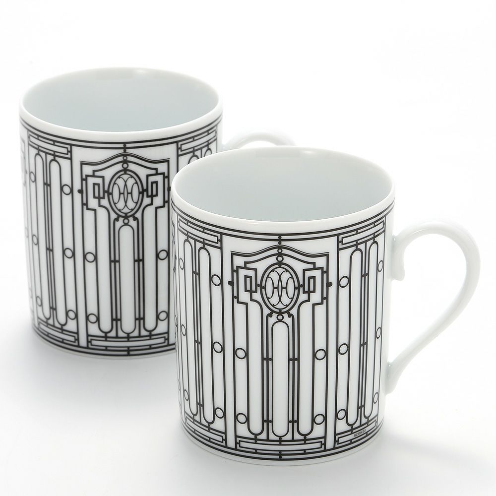 エルメス（HERMES） H Deco アッシュデコ マグ 300ml ペア