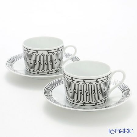 エルメス（HERMES） H Deco アッシュデコ ティーカップ＆ソーサー 160ml ペア