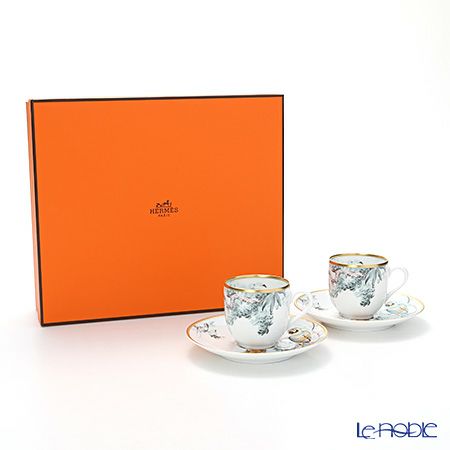 エルメス（HERMES） 赤道直下のスケッチ コーヒーカップ＆ソーサー